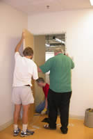New lunch room door